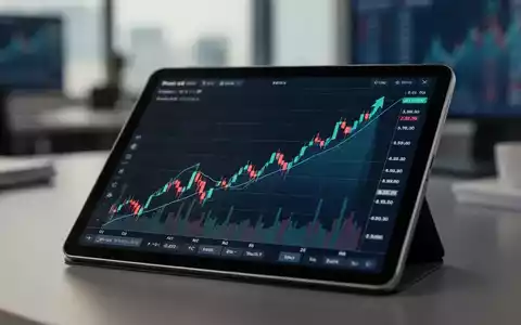 Digitales Finanzdiagramm auf einem Tablet, das einen Aufwärtstrend in einer professionellen Büroumgebung zeigt. - Foto: über boerse-global.de