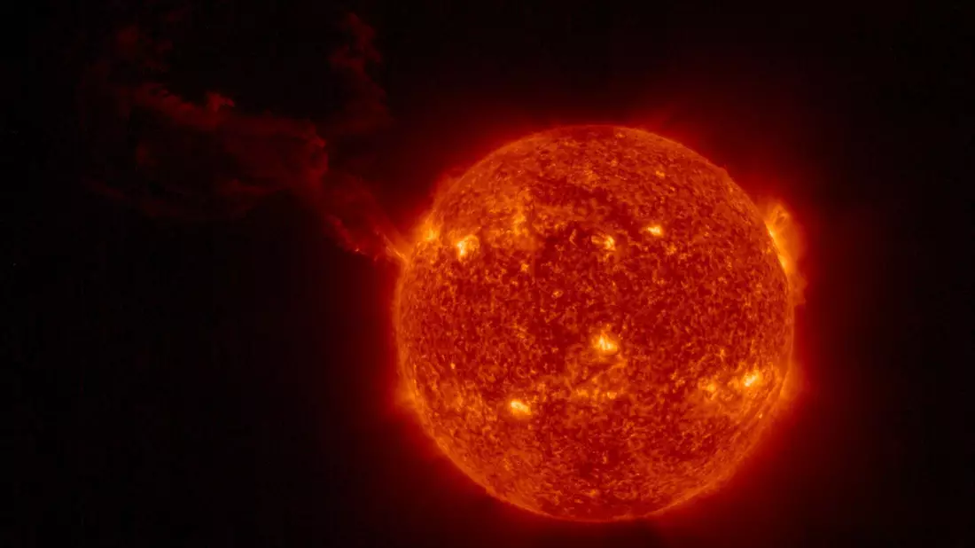 Sonneneruption, aufgenommen von der Sonde «Solar Orbiter» - Bild: Solar Orbiter/EUI Team/ESA & NASA/dpa