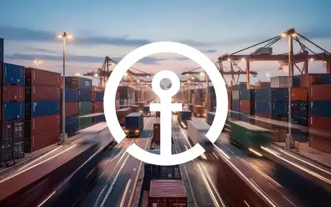 Ein moderner Logistik-Hub mit Containern bei Dämmerung, der den internationalen Handel und wirtschaftliches Wachstum symbolisiert. - Foto: über boerse-global.de