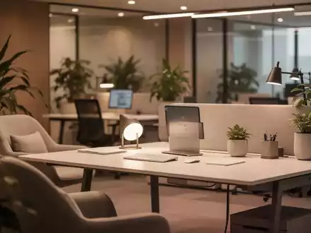 Modernes, ergonomisch gestaltetes Büroambiente mit Fokus auf eine gesundheitsfördernde und angenehme Arbeitsumgebung. - Foto: über boerse-global.de
