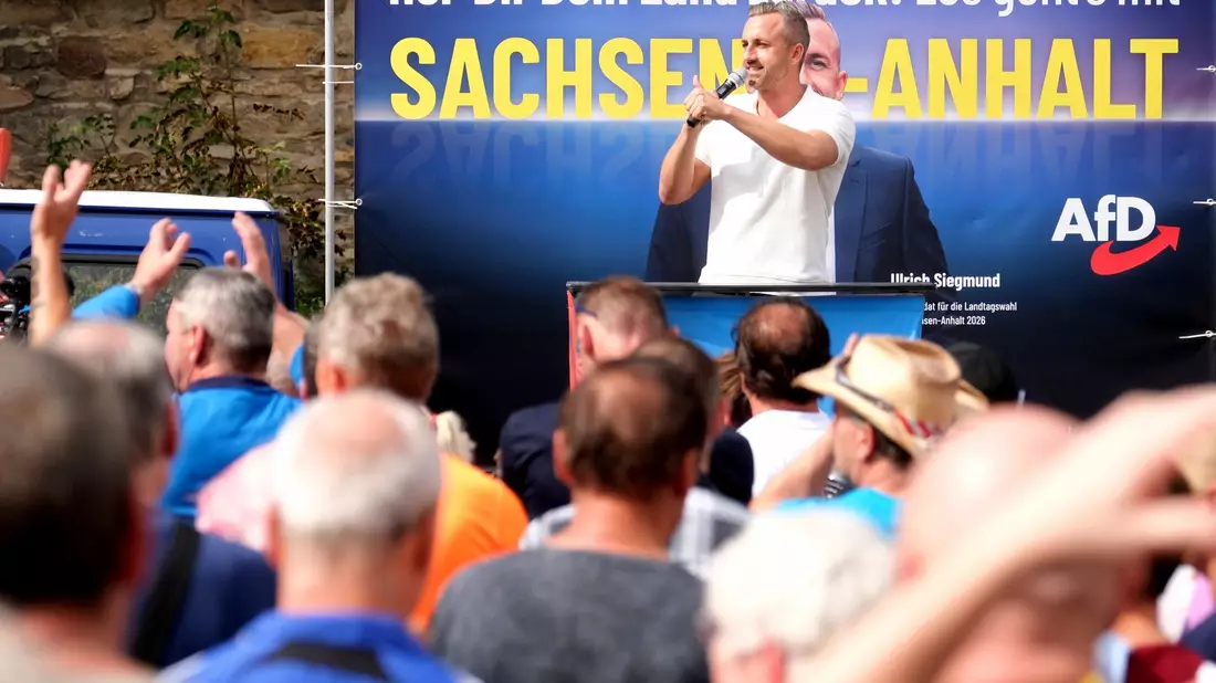 Ein AfD-Triumph in Sachsen-Anhalt würde Schockwellen auch nach Berlin senden. (Archivbild) - Bild: Sebastian Willnow/dpa