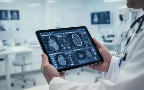 Gastroenterologe bei der Befundbesprechung in einer modernen medizinischen Praxis. - Foto: über boerse-global.de