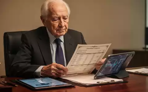 Ein älterer Mensch betrachtet nachdenklich ein Finanzdokument, während ein Tablet neben ihm liegt. - Foto: über boerse-global.de