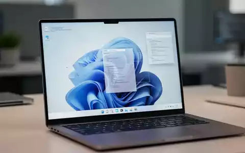Moderner Laptop-Bildschirm mit Windows-11-Oberfläche, schlichtes, minimalistisches Design. - Foto: über boerse-global.de