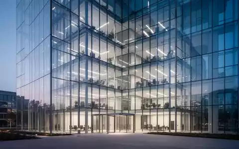Moderne Glasfassade eines Bürogebäudes bei Dämmerung als Symbol für Transparenz und Corporate Governance. - Foto: über boerse-global.de