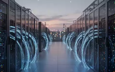Modernes Hyperscale-Rechenzentrum mit leuchtender Serverinfrastruktur für KI-gesteuerte digitale Transformation. - Foto: über boerse-global.de