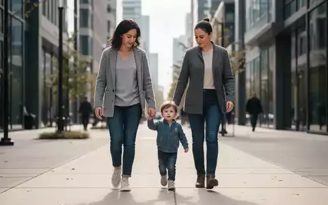 Ein Elternteil und ein Kind gehen nebeneinander auf einem Gehweg, was Autonomie und Vertrauen in der Erziehung symbolisiert. - Foto: über boerse-global.de