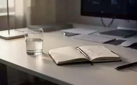 Ein aufgerĂ€umter, moderner Schreibtisch mit Notizbuch, der eine ruhige Arbeitsumgebung fĂŒr konzentriertes Arbeiten symbolisiert. - Foto: ĂŒber boerse-global.de
