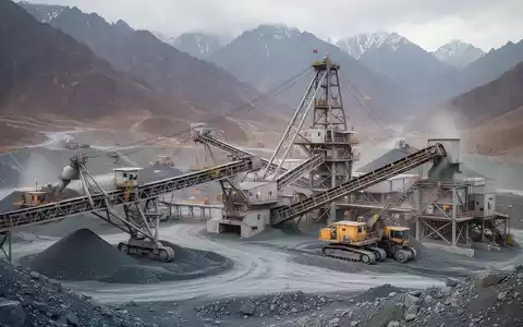Moderne Bergbauinfrastruktur einer Silbermine vor einer Gebirgslandschaft. - Foto: über boerse-global.de