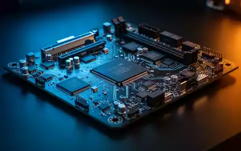 Nahaufnahme eines modernen Computer-Motherboards mit sichtbaren elektronischen Bauteilen und Siliziumchips. - Foto: über boerse-global.de
