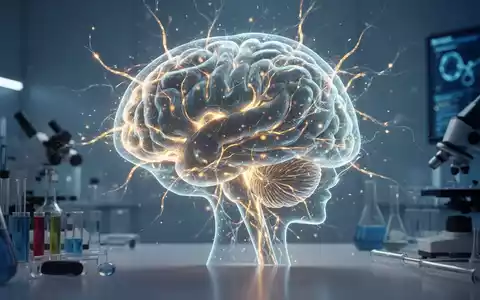 Stilisierte Darstellung eines menschlichen Gehirns mit leuchtenden neuronalen Verbindungen in einem medizinischen Kontext. - Foto: über boerse-global.de