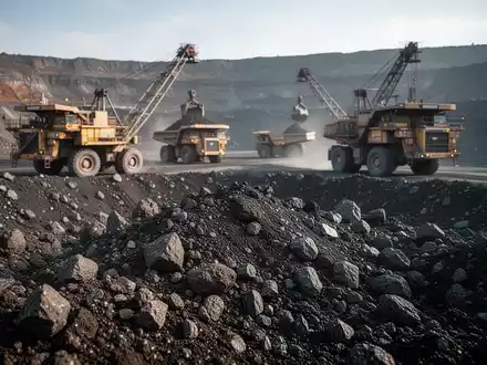 Moderne Bergbauanlage und geologische Gesteinsschichten als Symbol für die Ressourcenschätzung von Formation Metals. - Foto: über boerse-global.de