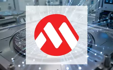 Abstrakte Darstellung einer modernen Halbleiterfertigung mit leuchtenden Lichtleitern und technologischen Strukturen. - Foto: über boerse-global.de