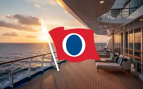 Modernes Kreuzfahrtschiff bei Sonnenuntergang auf dem offenen Meer. - Foto: über boerse-global.de