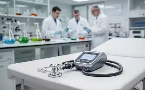 Ein Stethoskop liegt auf einem weißen Untersuchungstisch in einem modernen medizinischen Labor. - Foto: über boerse-global.de