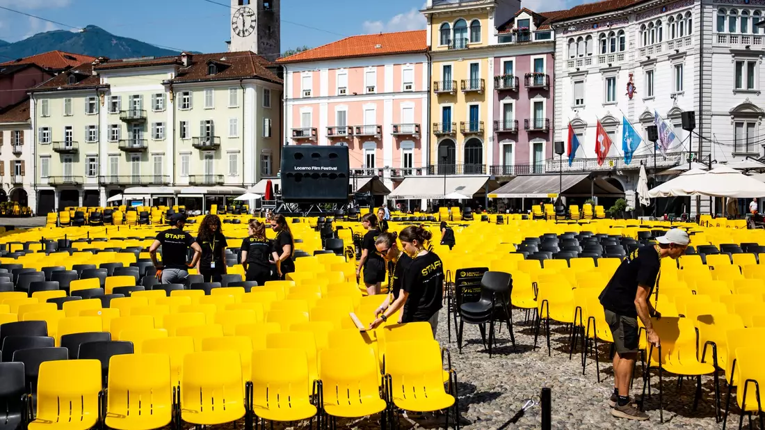 Das Festival findet in Locarno statt. - Bild: Jean-Christophe Bott/KEYSTONE/dpa