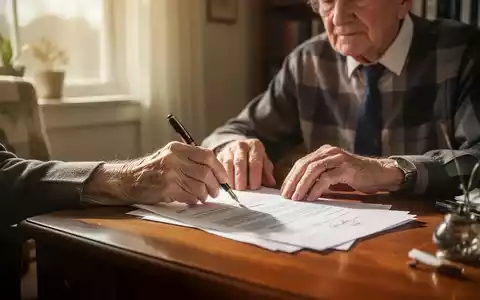 Eine Person liest und unterzeichnet sorgfältig wichtige Vorsorgedokumente an einem Schreibtisch. - Foto: über boerse-global.de