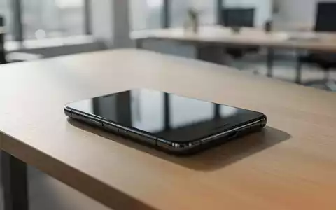 Ein modernes Smartphone liegt auf einem minimalistischen Schreibtisch in einem hellen Büro. - Foto: über boerse-global.de
