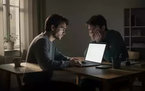 Ein besorgter Solo-Selbstständiger sitzt in einem ruhigen Homeoffice vor einem Laptop. - Foto: über boerse-global.de