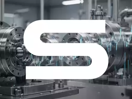 Abstrakte Darstellung industrieller mechanischer Komponenten in einer professionellen, atmosphärischen Umgebung. - Foto: über boerse-global.de