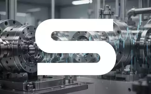 Abstrakte Darstellung industrieller mechanischer Komponenten in einer professionellen, atmosphärischen Umgebung. - Foto: über boerse-global.de