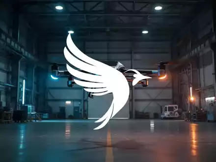 Abstraktes, atmosphärisches Bild eines modernen Fluggerät-Prototypen in einem industriellen Hangar, das Marktunsicherheit symbolisiert. - Foto: über boerse-global.de