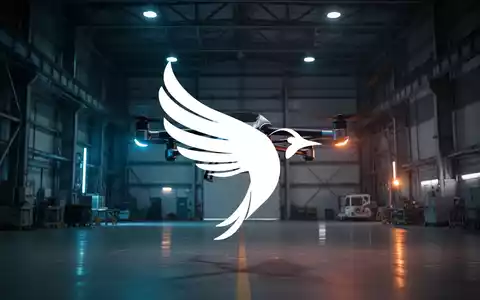 Abstraktes, atmosphärisches Bild eines modernen Fluggerät-Prototypen in einem industriellen Hangar, das Marktunsicherheit symbolisiert. - Foto: über boerse-global.de