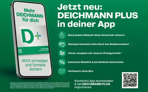 Mehr Vorteile beim Schuhkauf: DEICHMANN startet Loyalty-Programm DEICHMANN PLUS in Deutschland - Foto: presseportal.de