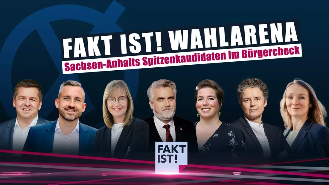 Landtagswahl Sachsen-Anhalt: MDR-Reportage „6 Stimmen, 1 Land“ und „Fakt ist! Wahlarena“ mit den Spitzenkandidaten im Bürgercheck - Bild: presseportal.de