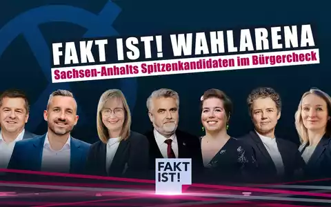 Landtagswahl Sachsen-Anhalt: MDR-Reportage „6 Stimmen, 1 Land“ und „Fakt ist! Wahlarena“ mit den Spitzenkandidaten im Bürgercheck - Foto: presseportal.de