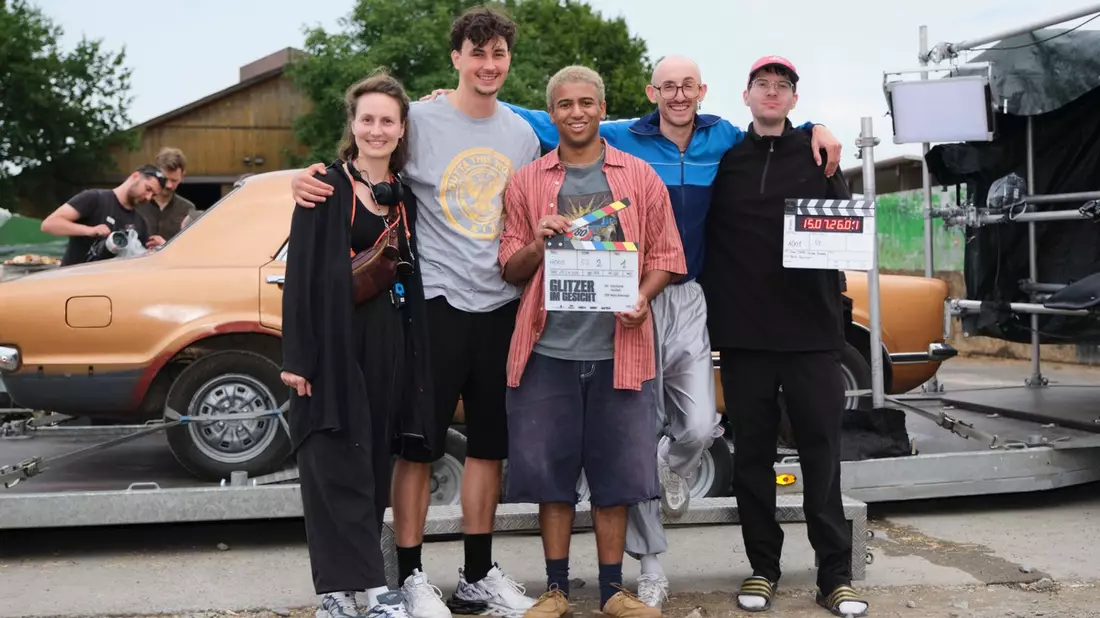 Dreharbeiten zum Debütfilm Glitzer im Gesicht - Bild: presseportal.de