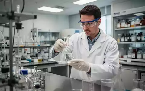 Wissenschaftlerin in einem modernen Universitätslabor bei der Arbeit mit Laborgeräten unter Einhaltung von Sicherheitsstandards. - Foto: über boerse-global.de