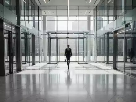 Modernes, lichtdurchflutetes Bürogebäude mit minimalistischer Architektur und einer dezenten Business-Atmosphäre. - Foto: über boerse-global.de