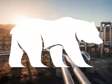 Moderne Industrie-Pipeline in einer sonnendurchfluteten Wüstenlandschaft als Symbol für den Energiesektor. - Foto: über boerse-global.de