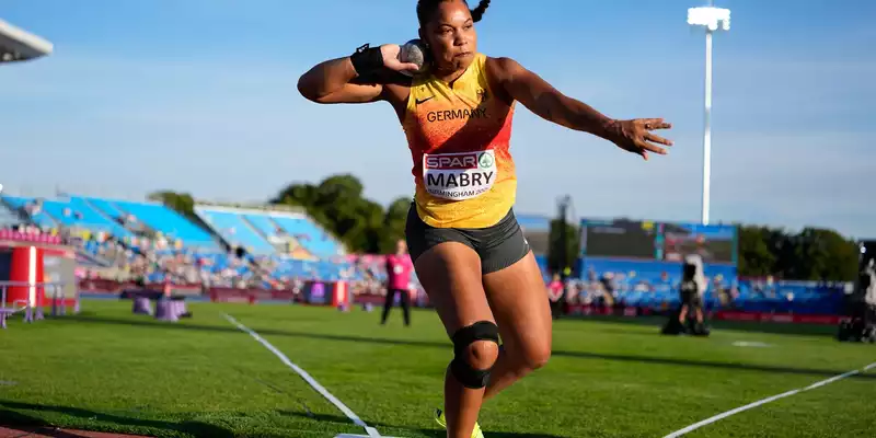 Holte wie vor zwei Jahren EM-Bronze: Yemisi Mabry. - Foto: Matthias Schrader/AP/dpa