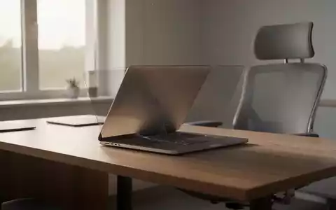 Ein moderner, aufgeräumter Arbeitsplatz mit einem MacBook Pro auf einem Holztisch bei natürlichem Tageslicht. - Foto: über boerse-global.de