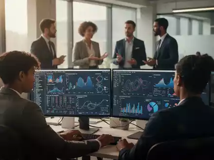 Professionelles Team in einem modernen Büro arbeitet gemeinsam an komplexen Projekten und Datenanalysen am Computer. - Foto: über boerse-global.de