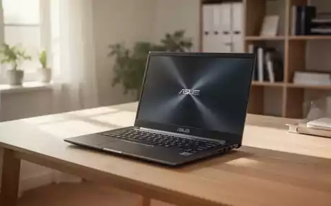 Ein ASUS-Laptop auf einem Schreibtisch in einem hellen, modern eingerichteten Büro. - Foto: über boerse-global.de
