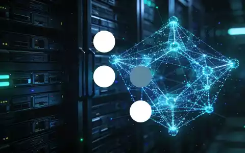 Abstrakte Visualisierung von Quantencomputing-Strukturen in einem technologischen Umfeld mit blauer Beleuchtung. - Foto: über boerse-global.de