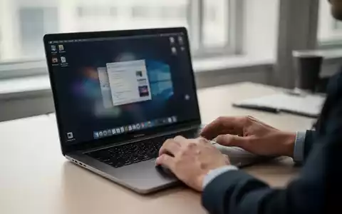 Ein moderner Schreibtisch mit einem geöffneten Laptop in einem hellen, professionellen Arbeitsumfeld. - Foto: über boerse-global.de