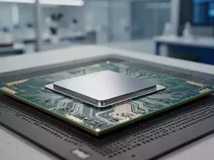 Ein moderner Computerprozessor auf einer antistatischen Arbeitsmatte in einer Laborumgebung. - Foto: über boerse-global.de