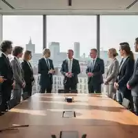 Eine Gruppe von Fachleuten in einem modernen Konferenzraum in Berlin bei einer gemeinsamen Diskussion. - Foto: über boerse-global.de