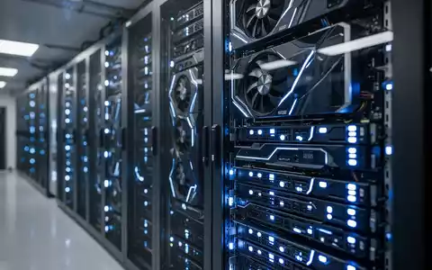 Moderne Server-Infrastruktur mit Hochleistungs-GPU-Clustern in einem professionellen Rechenzentrum. - Foto: über boerse-global.de
