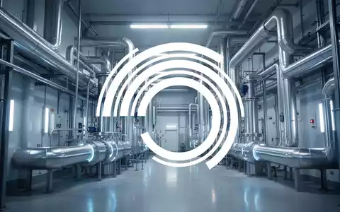 Moderne industrielle Anlage zur Energiegewinnung mit metallischen Rohrleitungen in bläulichem Licht - Foto: über boerse-global.de