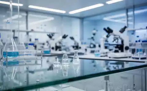 Modernes, professionelles Pharma-Labor mit futuristischer Beleuchtung und Fokus auf Forschung und Entwicklung. - Foto: über boerse-global.de