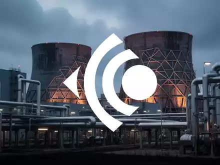 Moderne Industrieanlage zur Energiegewinnung vor einem dramatischen Abendhimmel als Symbol für den Uransektor. - Foto: über boerse-global.de