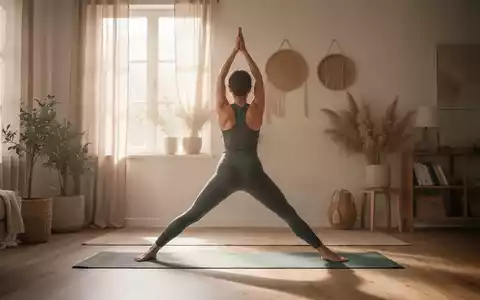 Eine Person praktiziert achtsames Yoga in einem lichtdurchfluteten, minimalistischen Raum zur mentalen Regeneration. - Foto: über boerse-global.de