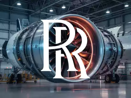 Nahaufnahme einer modernen Flugzeugturbine in einer industriellen Wartungshalle mit atmosphärischer Beleuchtung. - Foto: über boerse-global.de