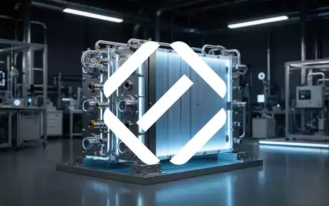 Abstraktes, hochmodernes Wasserstoff-Brennstoffzellen-Modul in einer technologischen Laborumgebung. - Foto: über boerse-global.de