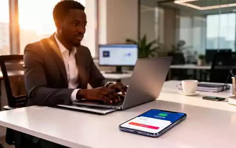 Ein Unternehmer arbeitet an einem Laptop in einem modernen Büro, um digitale Zahlungsprozesse zu verwalten. - Foto: über boerse-global.de